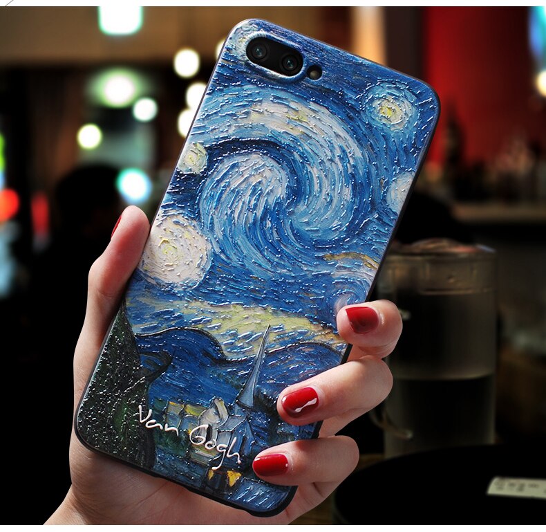 Vintage Van Gogh Art Silicone iPhone Case