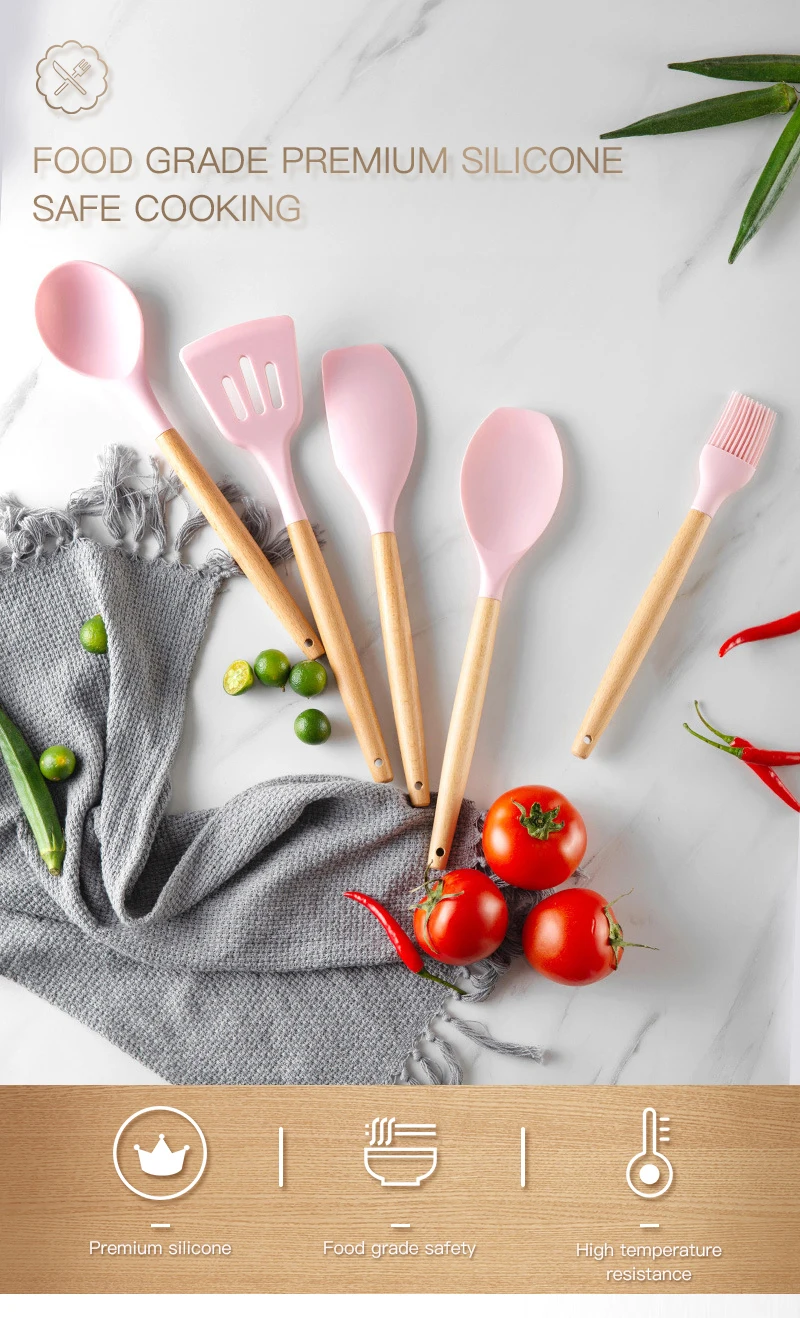 Silicone Detail Cooking Utensils Set