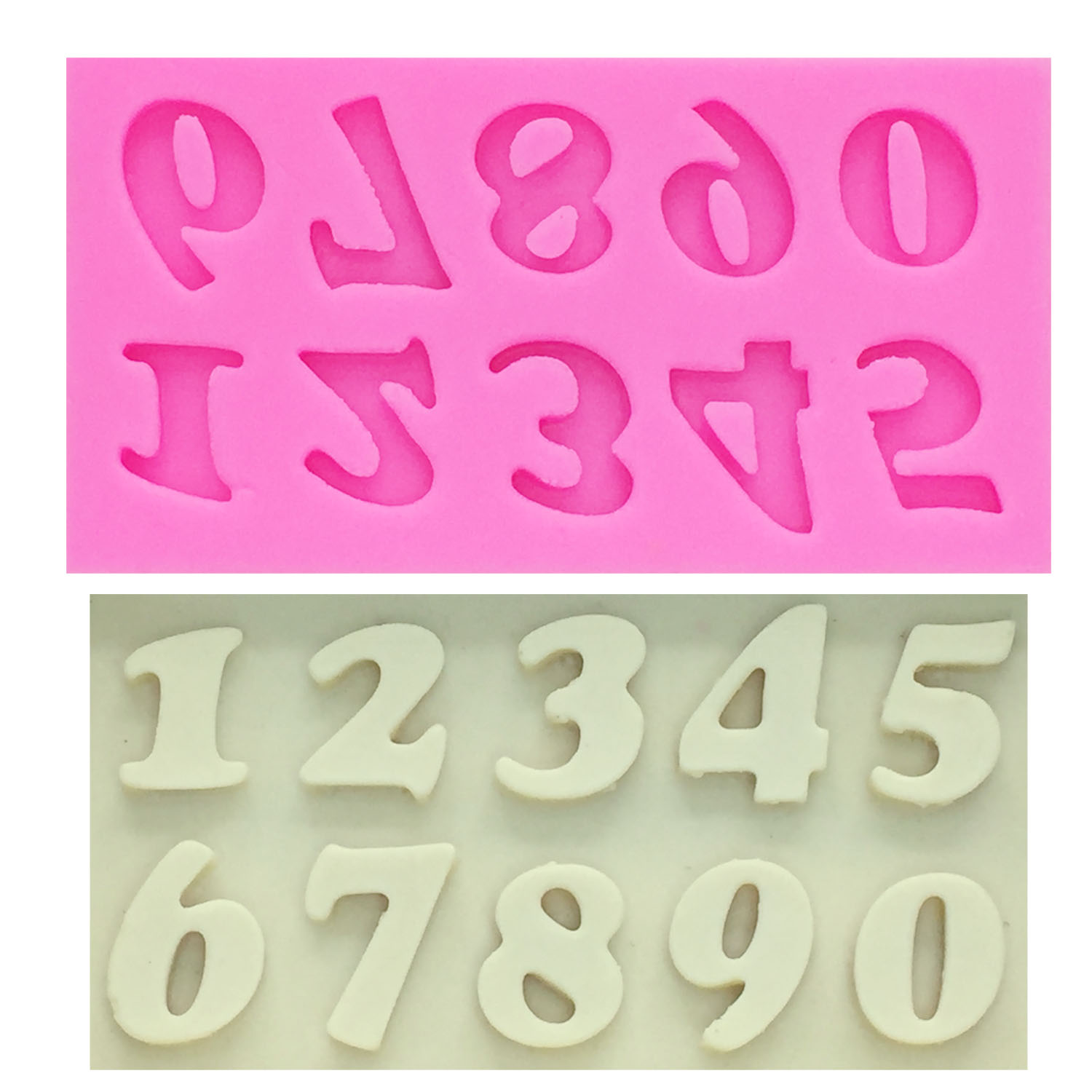 Number Silicone Cake Molds