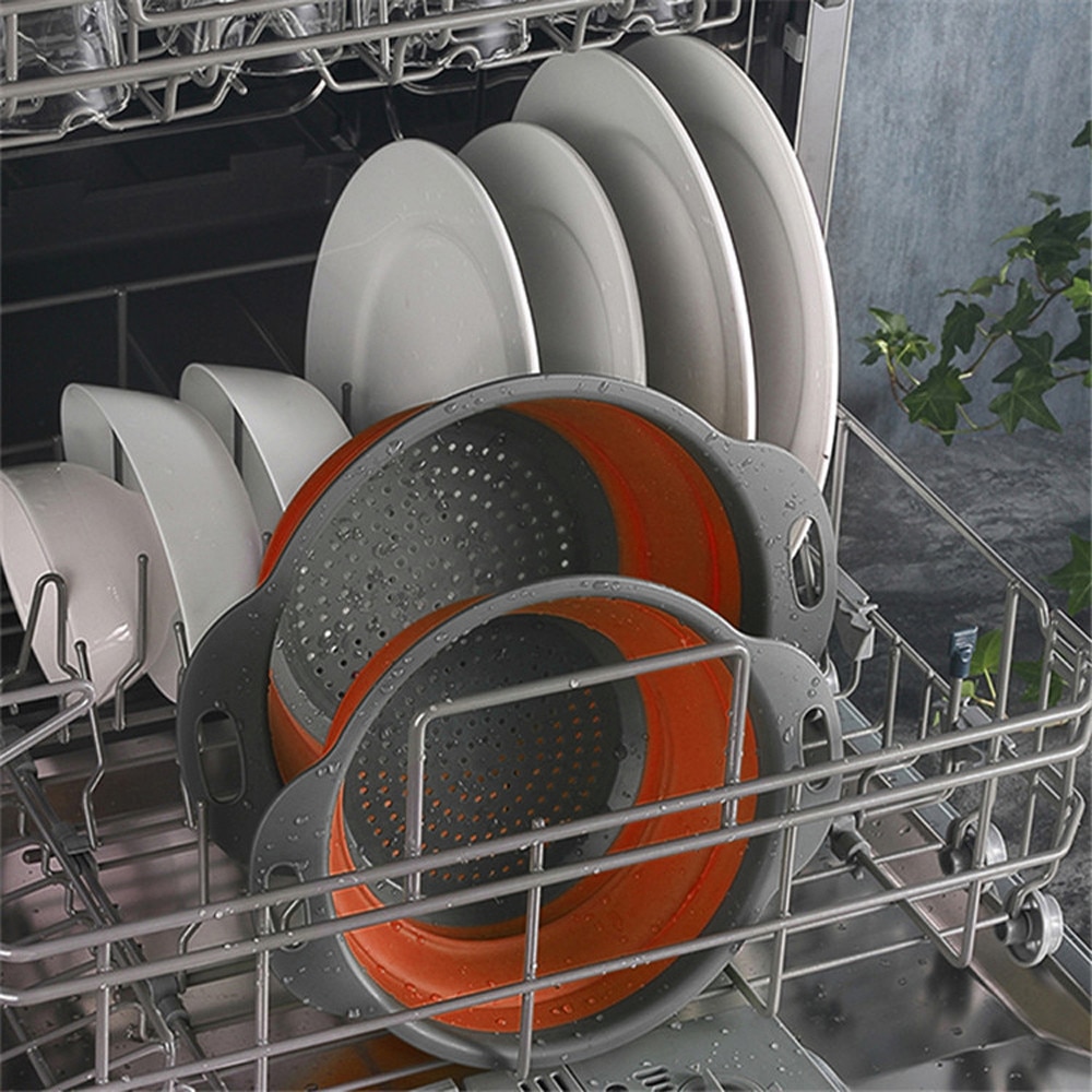 Round Foldable Silicone Colander